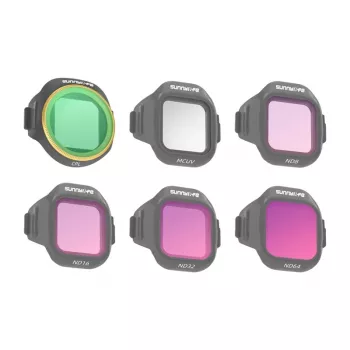 Sunnylife 6 filtru komplekts MCUV + CPL + ND8 + ND16 + ND32 + ND64 DJI Mini 5 Pro