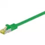 Wentronic Goobay Cat.7 Raw Cable Patch Kabelis, S/FTP (PiMF), Zaļš, 15 m - LSZH Halogēns-Brīvs, Varš, RJ45 Spraudnis (91649)