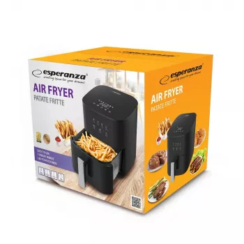 Gaisa fritē ESPERANZA EKA002 — 3.5 L, 1350 W, skārienvadība, 7 programmas, izņemama paplāte