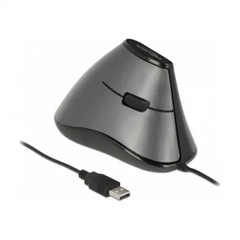Delock 12527 Grey – pelēka darbvirsmas pele