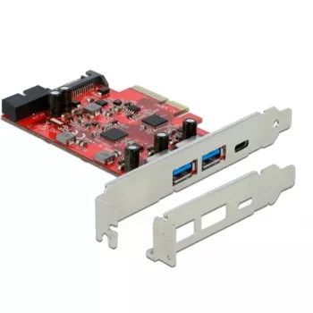 DeLOCK 90492 PCI Express x4 karte ar USB Type-C un USB Type-A portiem