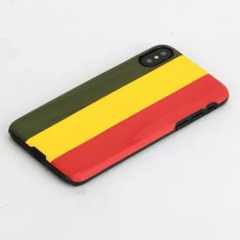 Maciņš telefona iPhone X/XS man and wood Reggae Black, aizsargājošs cietais aizmugures vāciņš