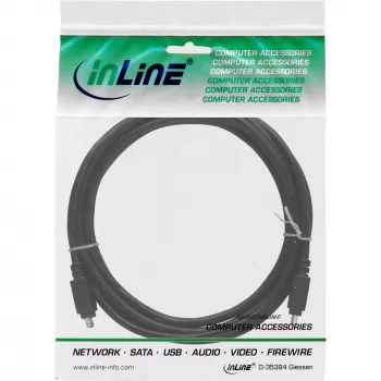 InLine FireWire 400 1394 kabelis 4 Pin vīrietis / vīrietis 3 m