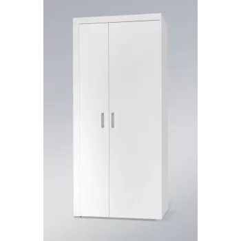 Skapis cama meble SAMBA balts/balts spīdums, 900×550×2030 mm, 1 plaukts