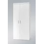 Skapis cama meble SAMBA balts/balts spīdums, 900×550×2030 mm, 1 plaukts