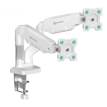 Sienas stiprinājums ONKRON G160-W 13–32 collu monitoriem, balts, fiksēts slīpums, VESA 75x75–100x100