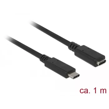 USB kabelis DeLOCK 85533 USB 3.2 Gen 1 1m USB C Melns