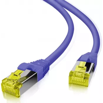 Tīkla kabelis Helos 191051 Purpura Dzeltens 7,5 m Cat6a S/FTP