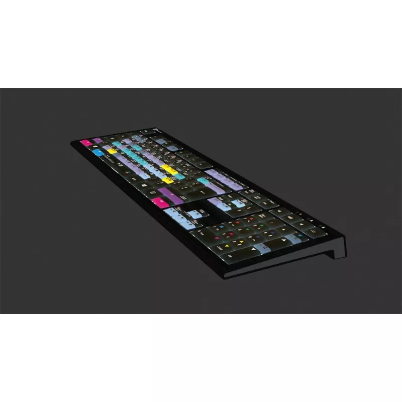 Logickeyboard ASTRA 2 USB AZERTY Angļu Melna tastatūra