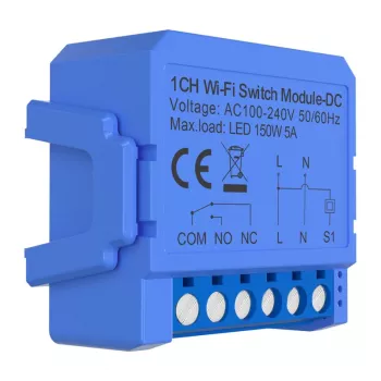 WiFi slēdzis Avatto WSM16-DC-1 1-kanāla sausais kontakts DC