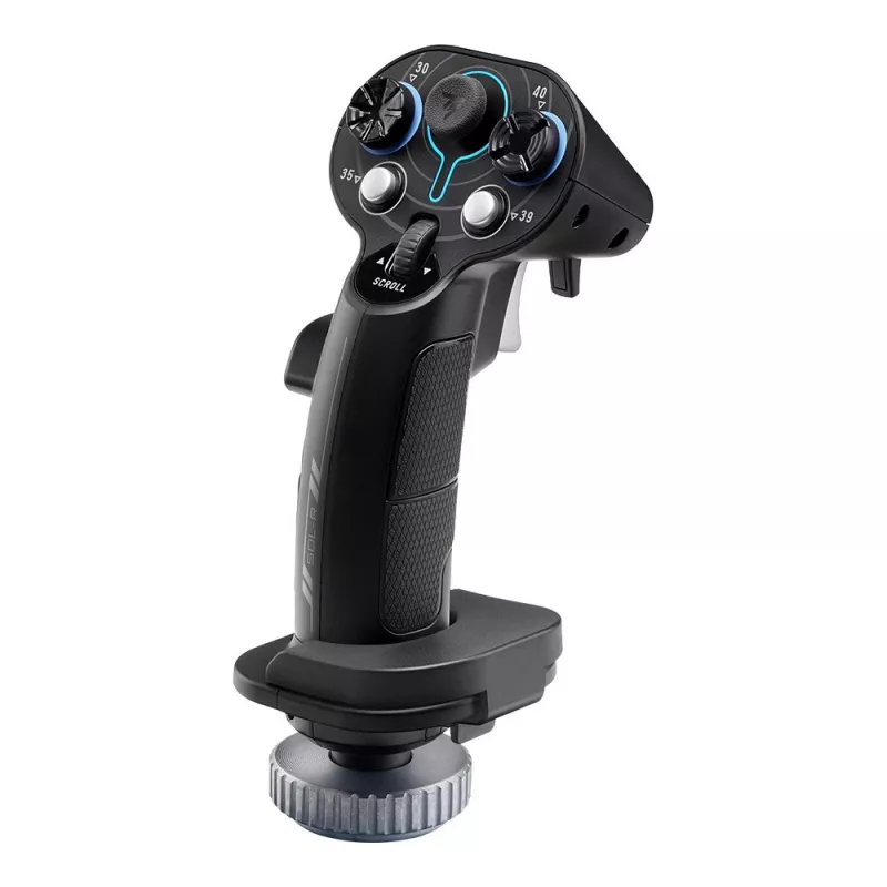 Pievienojams rokturis Flightstick Thrustmaster Sol-R 3 AVA, Melns, USB Type-C, analoģisks/digitāls, PC, 75×115×200 mm