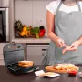 Sviestmaižu tosteris Black & Decker BXSA753E — 2 sviestmaizes, 750 W, nelipīgi pārklājumi, kompakts nerūsējošais tērauds