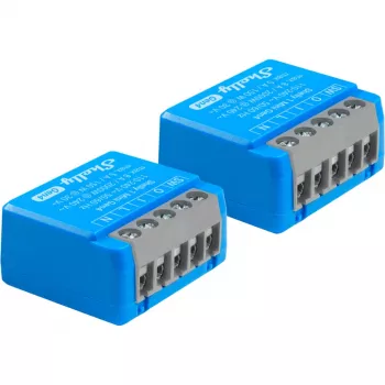 Viedais releju modulis Shelly 1 Mini Gen4, 1P 8A, Wi‑Fi/Matter/Zigbee/Bluetooth, 110–240V, kompakts (2 gab.)