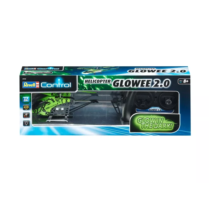 Helikopters REVELL GLOWEE 2.0 ar žiroskopu, LiPo 250 mAh, vecumam no 8 gadiem
