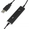 Mono USB austiņas Plusonic 10.1P — vienas auss USB austiņas ar mikrofonu, saderīgas ar Teams un Skype