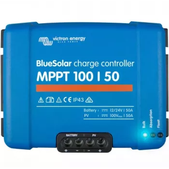 Saules lādētājs Victron BlueSolar MPPT 100/50, 100V ieeja, 50A izeja