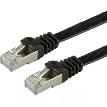 VALUE - Patch-Cable - RJ-45 (Tēviņš) uz RJ-45 (Tēviņš) - 3 m - FTP - CAT 6a - Bezhalogēna, Lieta, Daudzdzīslu, Plakans - Melns (21.99.0833)