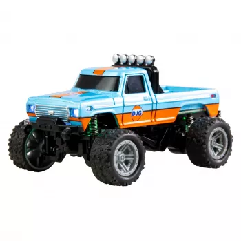 Amewi Monster Truck DieCast 1:64 RTR, zils/oranžs