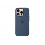 Silikona maciņš ar MagSafe iPhone 16 Pro – Denim