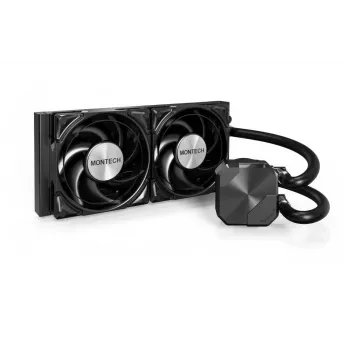 Montech HyperFlow Silent 240 procesoru šķidruma dzesēšanas sistēma AIO 240 mm melna