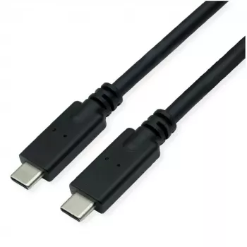 ROLINE USB 3.2 Gen 2 saderīgs kabelis C-C ST/ST 10Gbit/s Emark 85W melns 7m - Kabelis - Digitāls/Dati