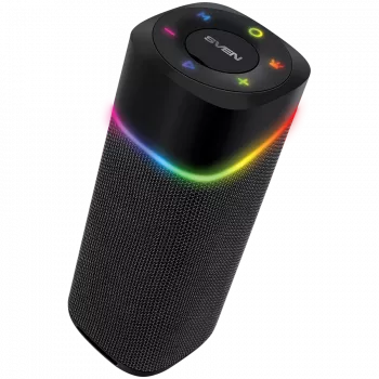 Pārnēsājams skaļrunis SVEN PS-155, melns, 2x5 W (RMS), TWS, Bluetooth, FM, USB, litija baterija
