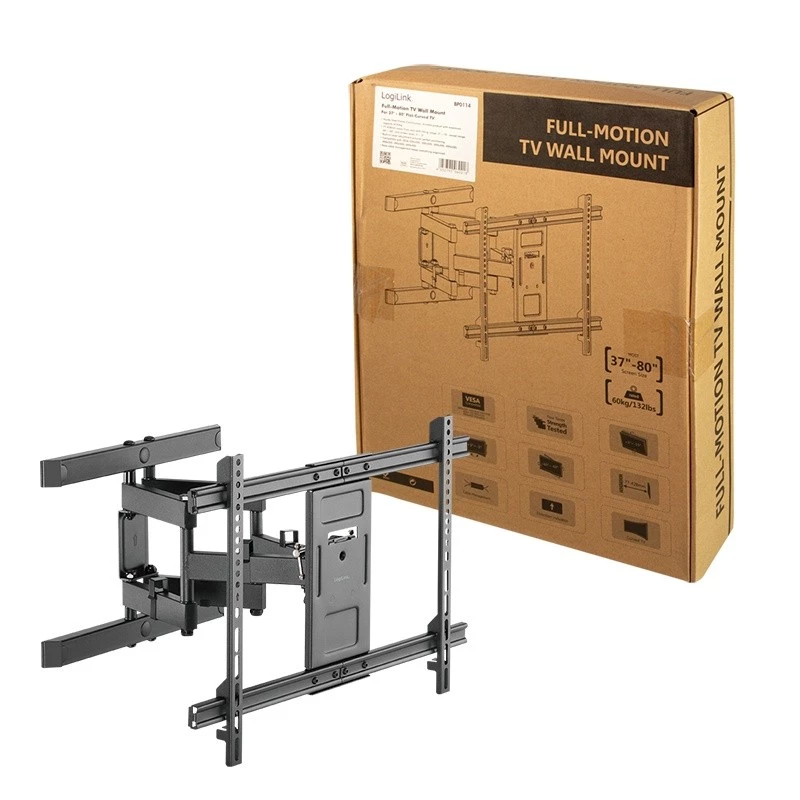 TV stiprinājums LogiLink BP0114 2.03 m (80 collas) Melns