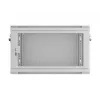 Lanberg sienas skapis 19 inch 6U 600x450 mm, pelēks, perforētas durvis