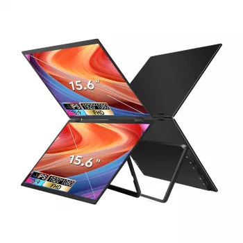 Extralink Smart Life Ultralekkie 15.6 collu 2-EKRĀNA monitors klēpjdatoriem T01