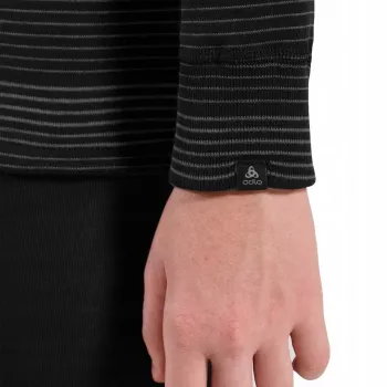 Odlo Set long ACTIVE WARM ECO SET bērnu apakšveļas komplekts, izmērs 116 cm, melns un pelēks