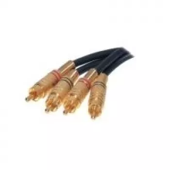 shiverpeaks BASIC-S RCA kabelis 2x RCA - 2x RCA 10m vīriešu savienotājiem ar zeltītiem kontaktiem melns (BS40230)