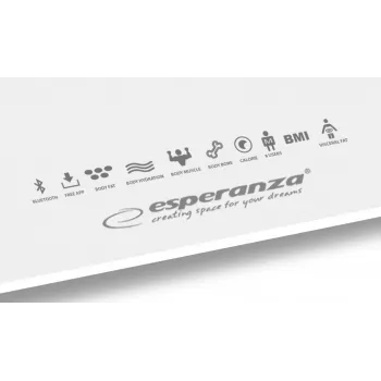 Esperanza EBS016W personīgie svari Square White