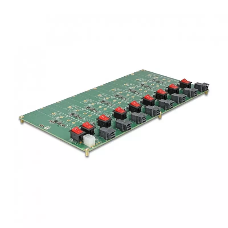 DELOCK 8x M.2 NVMe Key M SFF-8643 testplate 61073