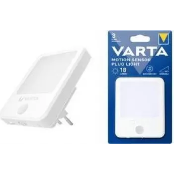 Varta 18624101401 LED kustības sensors spraudņa gaisma, enerģijas taupīšana, automātiska ieslēgšanās/izslēgšanās