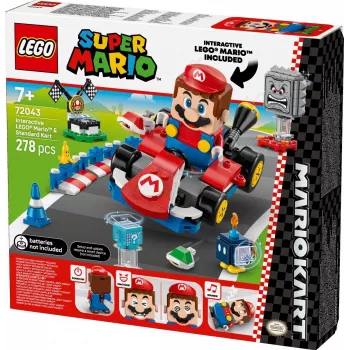 LEGO Konstruktors 72043 Super Mario Interaktīvais Mario Karts ar Standarta Kartu