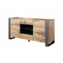 Cama kumode WOOD votana ozols/antracīts