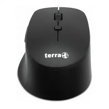 Bezvadu klusā pele Terra 4000 — 6 pogas, labai rokai, melna