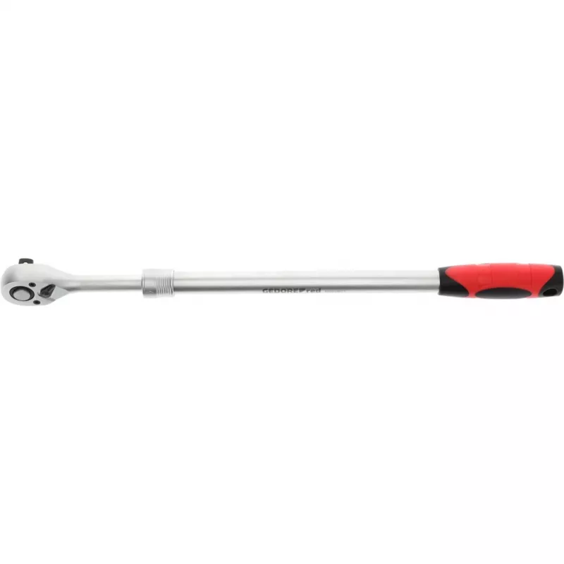 Gedore red R60010027 2K teleskopiskā pārslēdzamā terkšķatslēga 1/2", sarkana