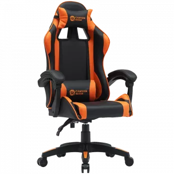 Spēļu krēsls CANYON Core SGCH2 Melns Oranžs – ergonomisks dizains, regulējams augstums