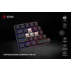 Mehāniskā spēļu tastatūra SAVIO BLACKOUT X2 PEACH — 61 taustiņš 60% QWERTY, RGB LED, hot-swap, USB Type-A/Type-C, atvienojams kabelis