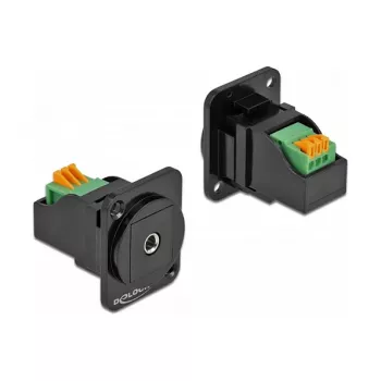 DeLOCK 86732 D-Type modulis 3.5 mm 3 kontaktu stereo ligzda uz spaiļu bloku