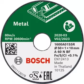 Bosch 1 600 A01 S5Y griešanas disks leņķa slīpmašīnai