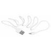 USB kabelis SAVIO CL-123 USB 2.0, USB A–Micro-USB B, 1 m, balts