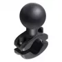 RAM Mounts Sliežu Skava Ar Lodveida Pamatni 1.25 inch - 1.875 inch Sliedēm, Melns Alumīnijs