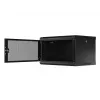 Lanberg WF01-6406-23B Piekarināmais skapis 19 inch 6U 600x450 perforētas durvis (plakanā iepakojumā) melns