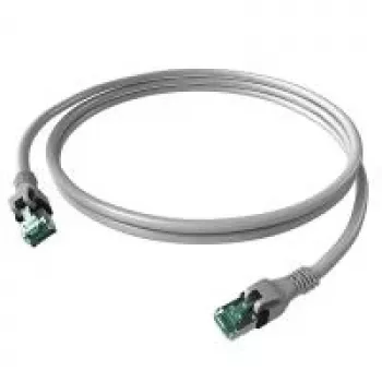 Sacon EasyLan DualBoot PushPull - Patch-Cable - RJ-45 (vīriešu) uz RJ-45 (vīriešu) - 1 m - STP - CAT 6a - IEEE 802.5/IEEE 802.3 - Lieta - Pelēks (CPP1OAAAAA0010)