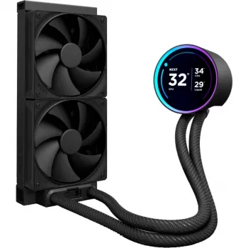 NZXT KRAKEN Elite V2 240 šķidruma dzesēšanas komplekts ar displeju, melns RL-KN24E-B2