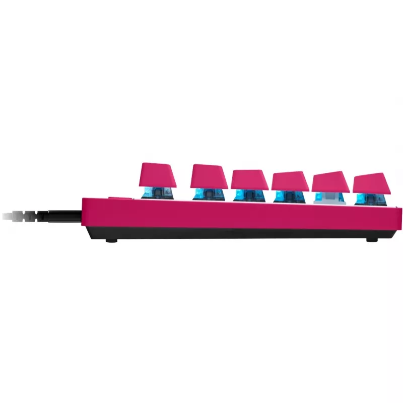 Logitech G PRO X TKL RAPID spēļu tastatūra USB QWERTY Rozā Tenkeyless