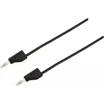 VOLTCRAFT MSB-300-5-SW testa vads [4 mm spraudnis - 4 mm spraudnis] 5 m Melns