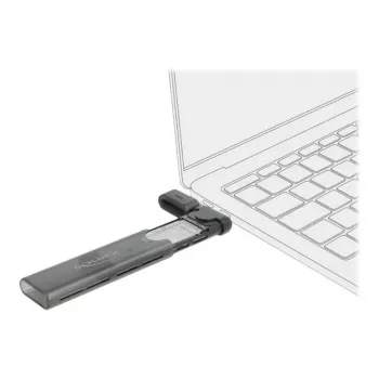 SSD ārējais korpuss DeLOCK 42635 Melns M.2